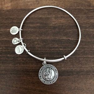 ALEX AND ANI Saint Christopher Charm Bangle Bracelet